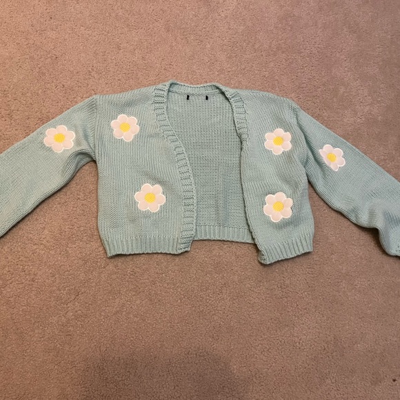 Cropped flower cardigan - Picture 1 of 2
